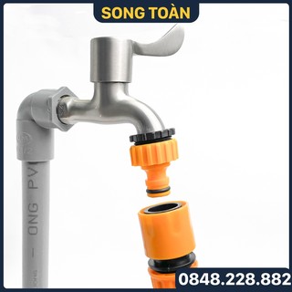 Đầu nối nhanh ống mềm, bộ nối nhanh ren 21 27 nối ống 16-20mm