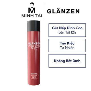  Gôm xịt tóc giữ nếp Glanzen Original 380ml - Hàng chính hãng 