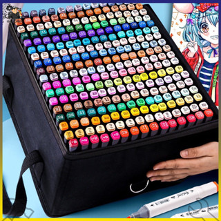 [HCM /Rẻ]  80 Cây Bút màu Marker Lalunavn Touch Cool 2 Đầu tô màu dạ vẽ tranh anime - SÉT BÚT MÀU DẠ KÈM TÚI