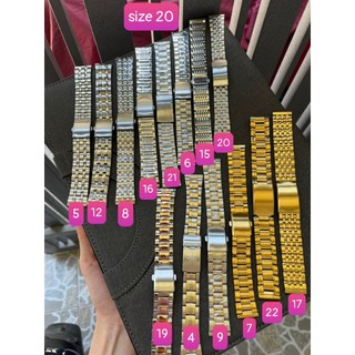 Dây đồng hồ nữ kim loại mạ, size 18mm 20mm 22mm quai đeo đồng hồ kim loại nhiều mẫu
