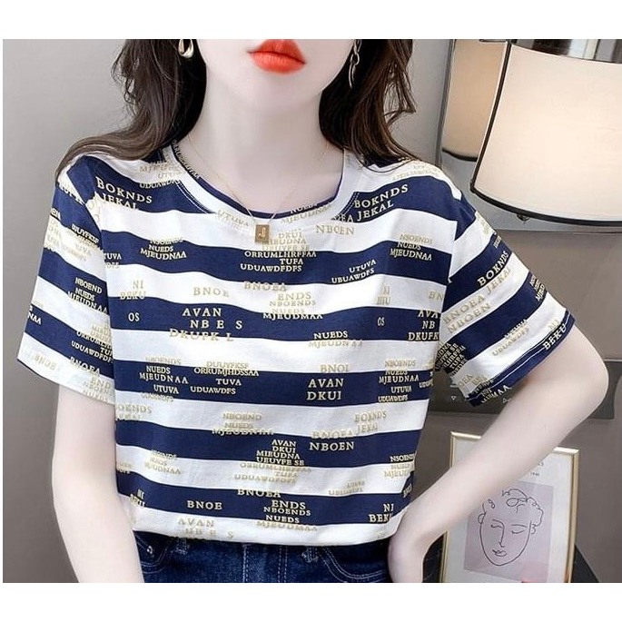 Áo Phông Nữ In Họa Tiết Nhiều Màu Chất Liệu Cotton Mặc Nhẹ Mát Thoáng Khí