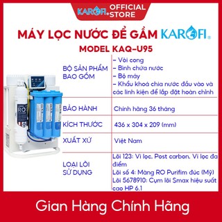 Máy lọc nước để gầm KAROFI KAQ - U95