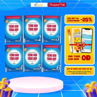 Sách - combo tiếng hàn tổng hợp dành cho người việt nam trình độ sơ cấp tập 1-6 - giáo trình kèm sách bài tập