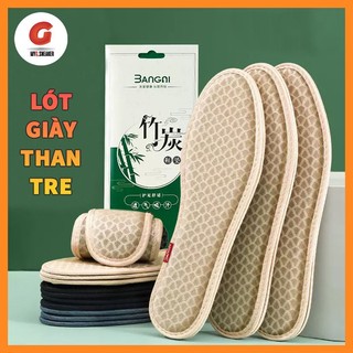 Lót giày than tre cao cấp khử mùi, kháng khuẩn, thấm hút mồ hôi