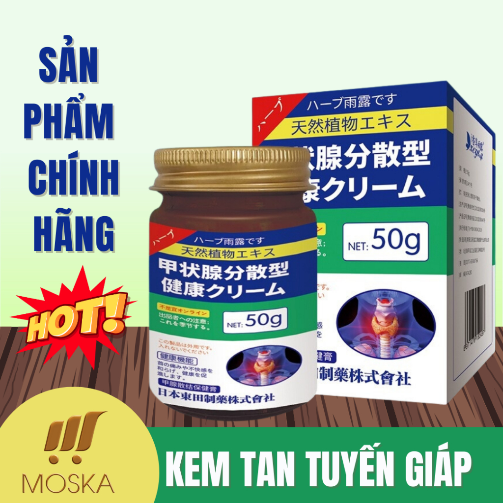 Kem Tan Rã Tuyến Giáp SENJOKO NHẬT BẢN 50GR, Kem Bôi Tuyến Giáp, Tan U Tuyến Giáp, Cường Giáp, BASEDOW, Phì Đại T.Giáp