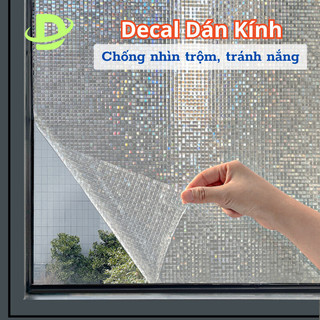 Decal Dán Kính Cửa Sổ Chống Nhìn Trộm Tránh Năng, Giấy Dán Kính Chống Nắng, Tia UV Thiết Kế Không Gian Mới Cho Gia Đình