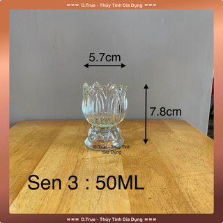 Hộp 6 ly sen 3 thủy tinh