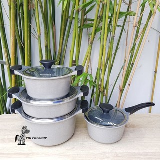Nồi vân đá Lock&Lock dòng Stone chống dính cao cấp LCA6181D-IH LCA6202D-IH LCA6242D-IH LCA6244D-IH