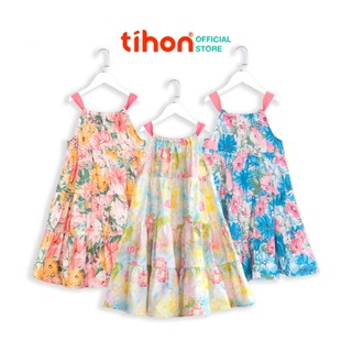 Váy 2 dây cho bé gái TIHON cao cấp chất liệu thoáng mát họa tiết siêu xinh VT0750453