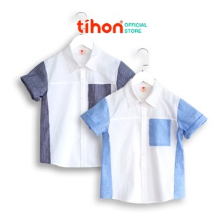 Áo sơ mi bé trai TIHON cao cấp phong cách Hàn Quốc siêu xinh ASM0750416