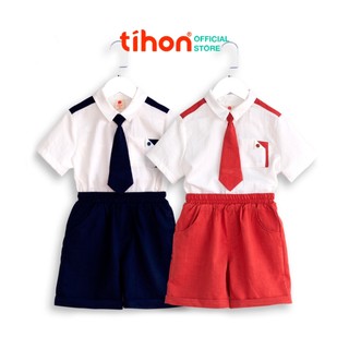 Bộ đồng phục cho bé trai TIHON cao cấp 3 chi tiết phong cách Hàn Quốc SET0750446