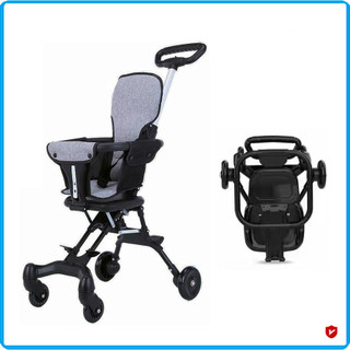 Xe đẩy gấp gọn 2 chiều cho bé - xe đẩy gấp gọn đảo chiều kèm đệm cao cấp