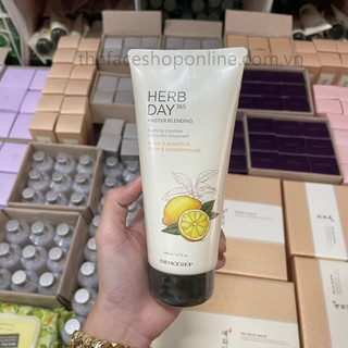 Sữa Rửa Mặt Herb Day 365 Master Blending Foaming Cleanser 170ml (Chanh & Bưởi)