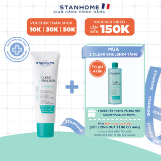 Kem dưỡng ẩm, se khít chân lông cho da dầu mụn Stanhome Family Expert clear emulsion 40ml