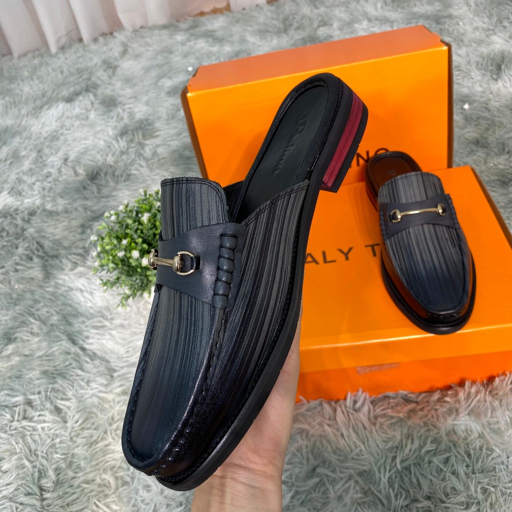 Giày Sục Nam Da Bò Cao Cấp PALYTINO, Giày Lười Da Nam Đẹp Không Gót Phong Cách Mới Trẻ Trung Thời Trang Mã G119. | BigBuy360 - bigbuy360.vn