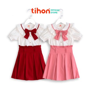 Bộ áo váy cho bé gái cao cấp phong cách Hàn Quốc phom dáng chuẩn xinh SET0760100