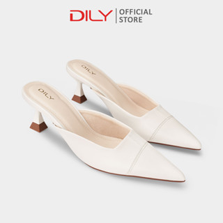  Guốc sục nữ DILY mũi nhọn thanh lịch dép guốc sục gót nhọn sang trọng cao 5.5cm AA0500 