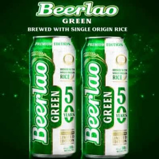 Bia lào xanh beerlao green 4.6% - lốc 6 lon 500ml