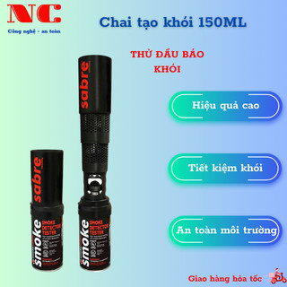 Chai xịt khói cầm tay 150ml Smoke-sabre, lượng khói nhiều, chai xịt thử đầu báo khói