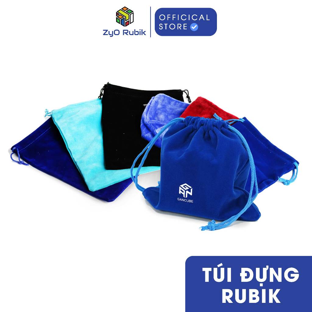 [ Phụ Kiện Rubik]Túi Đựng Rubik Dây Rút Vải Nhung- Gan Bag Túi Đựng Rubic Cao Cấp- Zyo Rubik