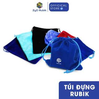Túi đựng rubik dây rút vải nhung- gan bag túi đựng rubic cao cấp- zyo rubik