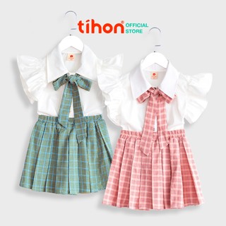 Bộ áo váy cho bé gái TIHON phong cách Hàn Quốc siêu xinh SET0750234