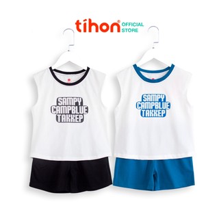 Bộ quần áo cho bé trai TIHON cao cấp chất liệu mềm mát phong cách Hàn Quốc cực xinh SET0750439