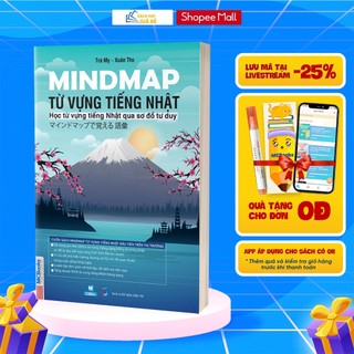 Sách - Mindmap Từ vựng tiếng Nhật - Học từ vựng tiếng Nhật qua sơ đồ tư duy
