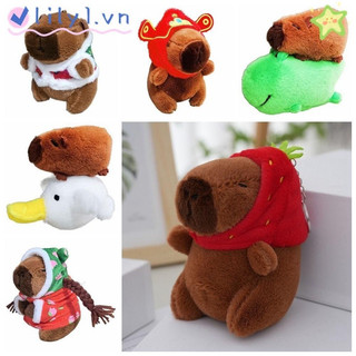 Móc khoá Chuột lang bằng bông, móc khoá capybara dễ thương gắn túi balo