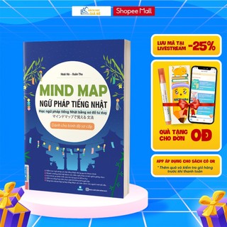 Sách - Mindmap Ngữ pháp tiếng Nhật - Học ngữ pháp tiếng Nhật bằng sơ đồ