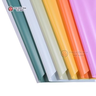 Giấy 1 mặt trơn gói hoa, quà giấy gói hoa bóng mờ sỉ xấp 20 tờ