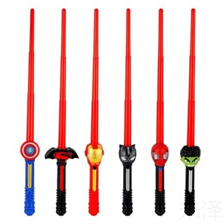 Kiếm phát sáng đồ chơi trẻ em, kiếm siêu nhân marvel người nhện spider man iron man có đèn nhập vai hóa trang cho bé