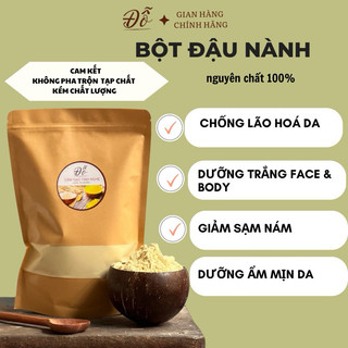 100G ;250G bột đậu nành làm đẹp ,tắm trắng nguyên chất 100% siêu sạch mịn, chống lão hóa, giảm mụn đầu đen