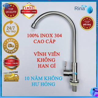 10 năm không hư hỏng Vòi rửa chén lạnh siêu bền, Vòi rửa chén bát lạnh inox xịn đúng SUS 304 phi 18, Vòi bếp cao cấp