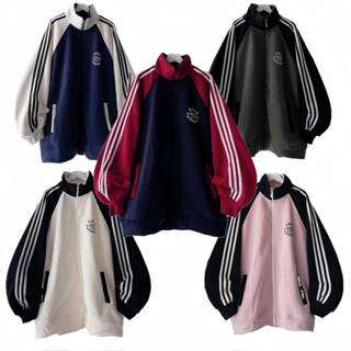 Áo Khoác Sweater Nỉ Unisex Form Rộng Nariele Phối Màu Hot Trend - BingBing