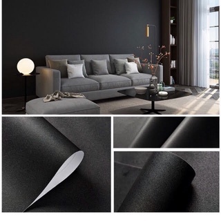 Decal đen nhám dán tường, tủ, bàn kính, điện thoại - giấy dán tường đen nhám, đề can dán xe giá rẻ k