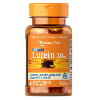 Viên uống bổ mắt, giảm nhức mỏi mắt, tăng cường thị lực Lutigold Lutein 20mg 60-120 viên Puritan's Pride