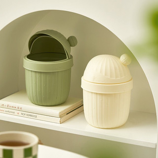 Thùng rác mini, thùng đựng rác mini họa tiết cây xương rồng để bàn tiện lợi
