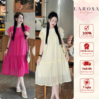 Đầm bầu, váy bầu thời trang LAROSA dáng babydoll thiết kế dáng dài tay