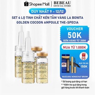 Set 4 lọ tinh chất kén tằm vàng la bonita golden cocoon ampoule the-special - tv97