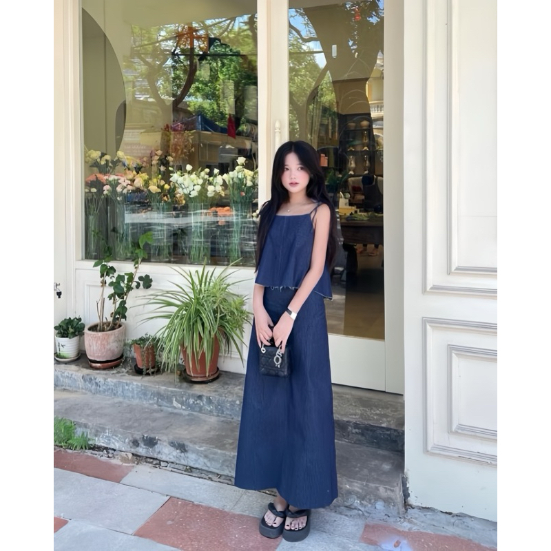SET JEAN ÁO 2D + CVAY MIDI