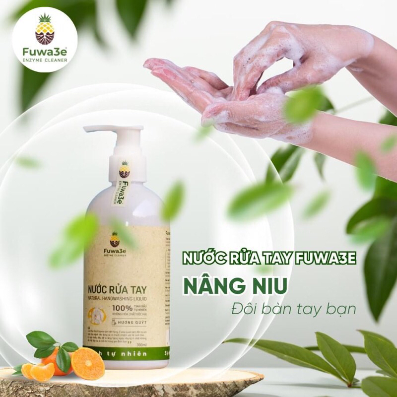 Nước rửa tay FUWA3E 300ml