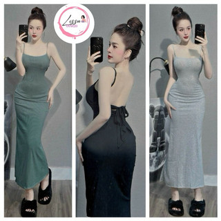 Đầm body đầm dài đi biển đ207 cột dây sang chảnh (Giá sỉ) Lissa