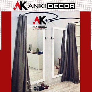 Quây thay đồ cho shop, treo rèm thay đồ shop thời trang | Nội thất mở shop Anki Decor