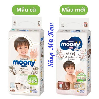 [HCM]Tã Bỉm MOONY NATURAL quần M46//L36/XL32