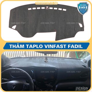 [Vinfast Fadil Và Lux A]  Thảm taplo ô tô da cacbon,da vân gỗ,và tuyết nhung 3 lớp dày 1cm chống nắng cao cấp mới nhất
