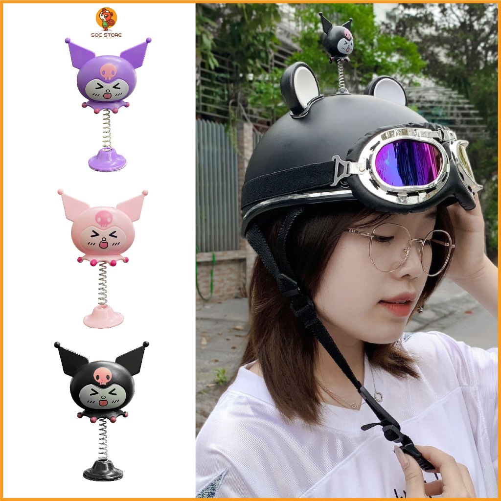 Phụ Kiện Kuromi, Gắn Mũ Bảo Hiểm Dễ Thương, Bông Hoa Gắn Mũ Bảo Hiểm Socstore Vietnam
