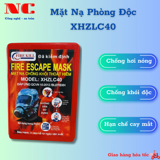 Mặt nạ phòng độc xhzlc40 trong pccc, mặt nạ chóng khói dùng trong pccc