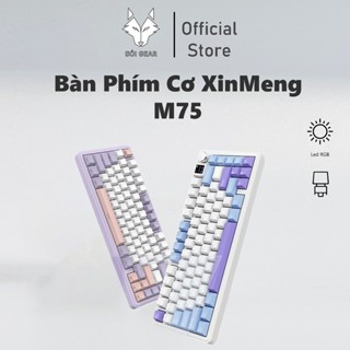 [HỎA TỐC HN - HCM] Bàn phím cơ Xinmeng M75 | Case nhựa | Led RGB | Không dây 3 Modes | Hotswap | Gasket Mount
