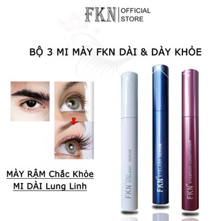  Bộ 3 serum dưỡng mi ngày đêm và dưỡng lông mày FKN - Dưỡng mi mày chắc khỏe dài cong vút 